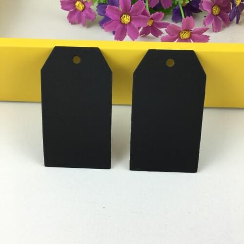 100Pcs/Lot 7x4cm Kraft Hang Price With Heart Hole Tags Blank Cards Jewelry Gift/Price/Ticket/Luggage Label Accept Custom Logo