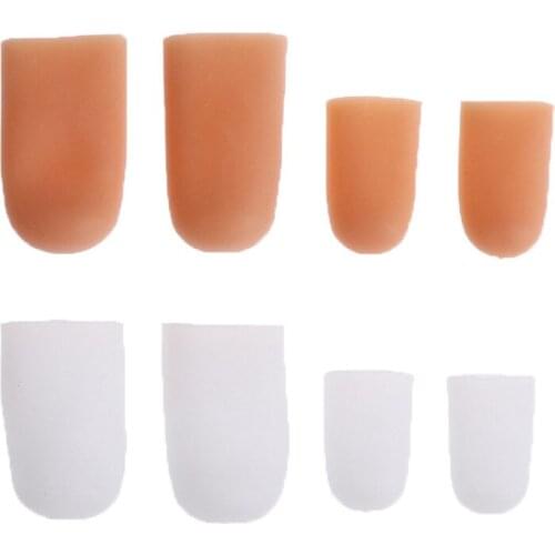 2Pcs Silicone Gel Tubes Finger Little Toe Protector Toe Separators Tool