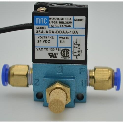 3 Port Electronic Boost Control Solenoid Valve 35A-ACA-DDBA-1BA 35A-ACA-DDFA-1BA 35A-ACA-DDAA-1BA With Brass