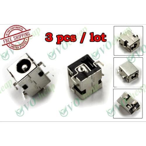3 x New Laptop DC power jack for ASUS A52 X52 X54 X52J X52F K52 U52 K72 K72F A54 A54C K53 K53E K53S - PJ033-2.5mm