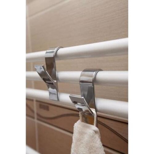 4pcs/1set Towel Bathrobe Robe Bathrobe Lingerie Robe Hook Chrome Plated Primanova White Quality