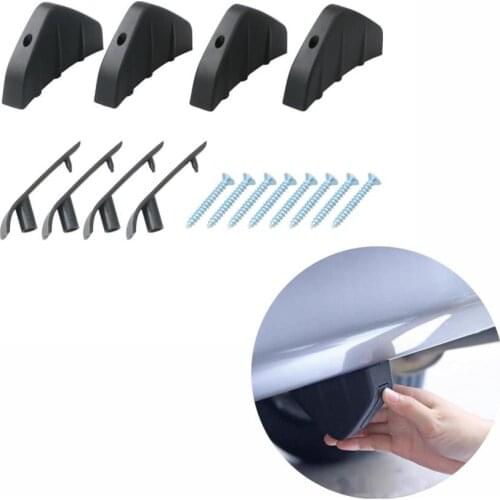 4pc Universal Car SUV Rear Bumper Diffuser Molding Shark Fin Spoiler Protector Cover for Land Rover Range Rover/Evoque/Freelande