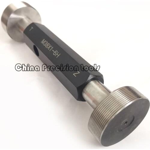 6H Metric Thread Plug Gauge M38 M38X3 Right Hand fine internal Screw thread calibrator Gage gauges tools M38X2 M38X1.5 M38X1
