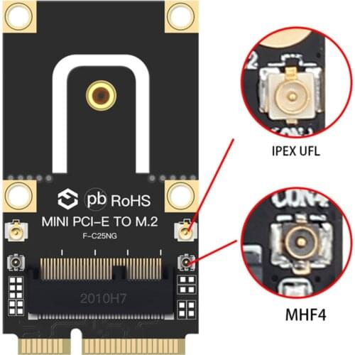 M.2 Key to Mini PCI-E Wireless Card Converter PCI Express WiFi Module Adapter Computer Connectors Accessories