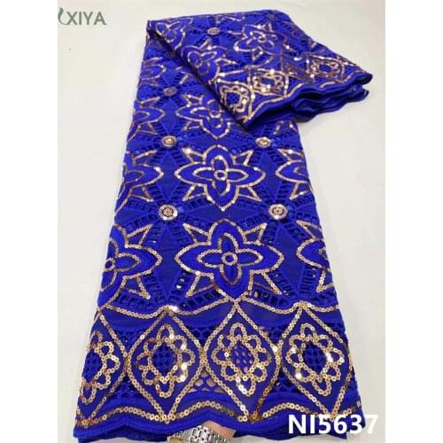 African Milk Silk Lace Fabric High Quality Lace Nigerian Sequin Lace Fabric for Wedding French Milk Fiber Tissue Lace NI5637