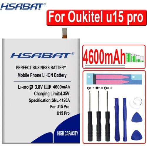 HSABAT u15 pro 4600mAh Battery for Oukitel u15 pro 5.5inch within tracking number