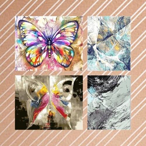 Diamond Embroidery Insect Butterfly Handicraft Diamond Painting Full Square Round Acrylic Drill Mosaic Mural Decorative Painting