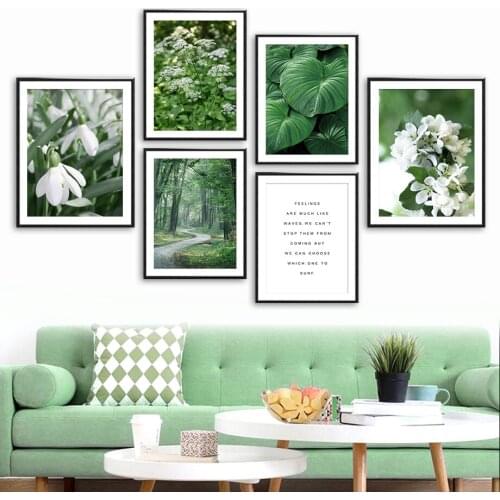 Begonia Eshen Snowdrops Flowers evergreen Wall Art Canvas Painting Nordic Posters And Prints Wall Pictures For Living Room Decor