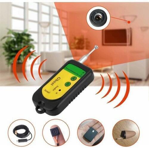 Wireless Signal RF Detector Tracer Mini Camera Finder Ghost Sensor 100-2400 MHZ GSM Alarm Device Radio Frequency Check 1pcs