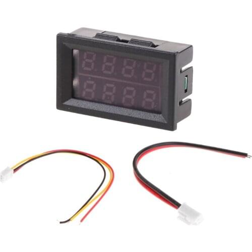 0.28" Digital DC 200V 10A Voltmeter Ammeter 4 Digit 5 Wire Voltage Current Meter