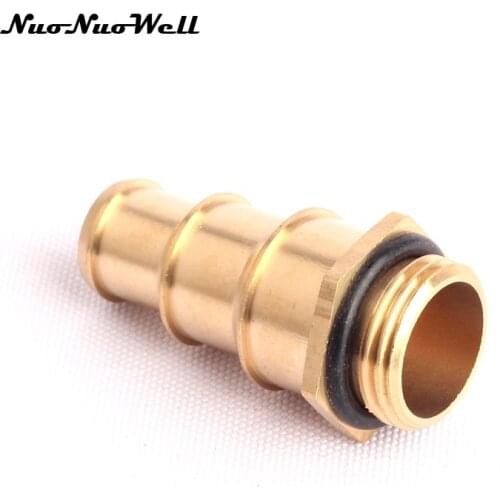 2pcs NuoNuoWell Brass M18 Male Thread to 13mm~19mm Hose Connector for Garden Irrigation Watering Water Gun Adapter Fittings