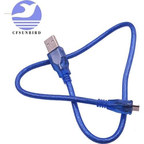 Micro USB Cable for pro micro leonardo DUE R3 D1 mini NodeMcu V3 TP4056 18650 Board 30cm