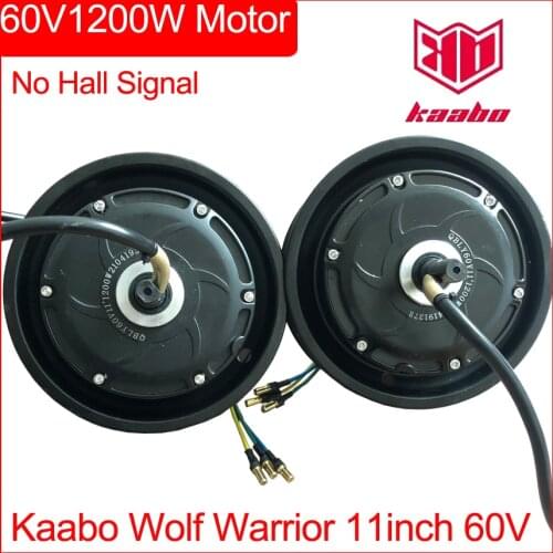 Kaabo 60V1200W Motor Front Rear Engine for Wolf Warrior II 11inch Electric Scooter Parts 60V 1200W