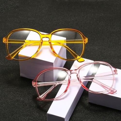 2021 4 Colors Trends Office Anti Blue Light Oversized Glasses Computer Women Blue Blocking Gaming Big Size Men Eyeglasses Frame