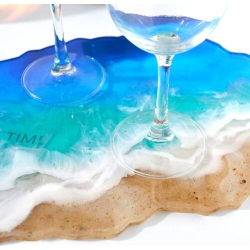 Irregular Wave Tray Epoxy Resin Mold Serving Plate Board Silicone Mould Handmade DIY Crafts Decorations Ornaments Tool