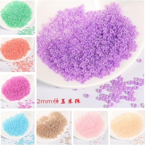 NEW 2mm HQ Glass Bead Miyuki Delica Beads SmallRoundLooseBead For DIY Craft Jewelry Making Earrings Bracelet Garment Accessories