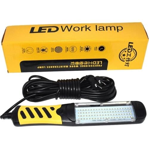 Portable Beads Flashlight Magnetic 80 LED Emergency Safety Work Light Car Inspection Repair Handheld Work Lamp 220V EU Plug