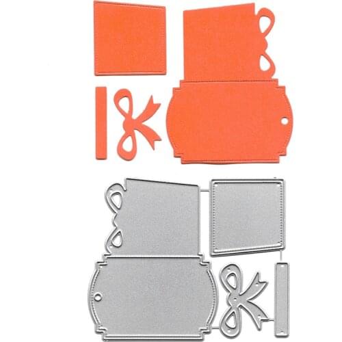 Cutting Die Gift Box Metal Stencil DIY Album Paper Card Making Decorative Craft Troquel De Scrapbooking Clear Stamp Slimline Die