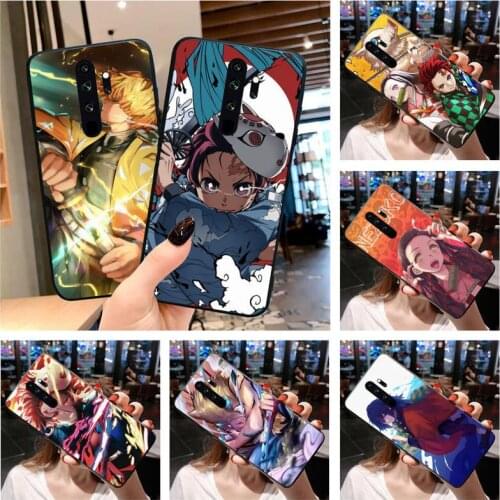 Demons Tanjirou Nezuko Zenitsu Slayers Phone Case for Redmi 9A 8A 7 6 6A Note 10 9 8 8T Pro Max Redmi 9 K20 K30 Pro