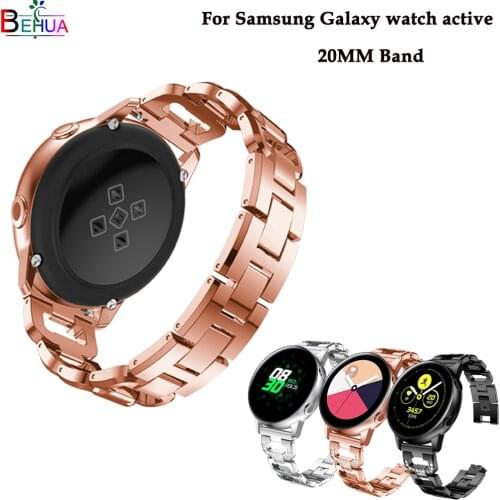 Ms diamond fashion watch band For samsung Galaxy watch active smart watch Replacement wristband For Samsung Gear S2/Galaxy 42mm