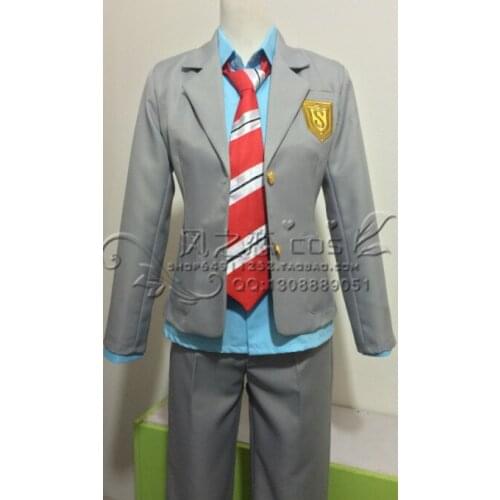 Shigatsu Wa Kimi No Uso Cosplay Kousei Costume