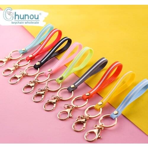 3PCS/Lot Silicone Lanyard Keychain For Car Bag USB Camera Neck Strap DIY Keys Accesorias Hang Rope Mobile Phone Strap Key Chains