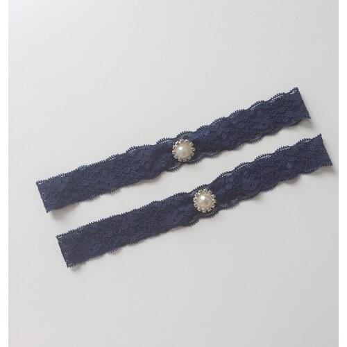 Wedding Garter Rhinestone White Embroidery Flower Sexy Garters for Women/Female/Bride Thigh Ring Bridal Leg Garter 5303