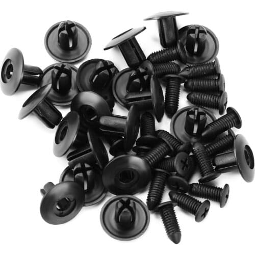 Universal 8mm Car Clips Auto fasteners For Volvo Ford Focus VW JETTA MK6 GOLF 5 6 7 Skoda Fabia Cruze for Hyundai Solaris