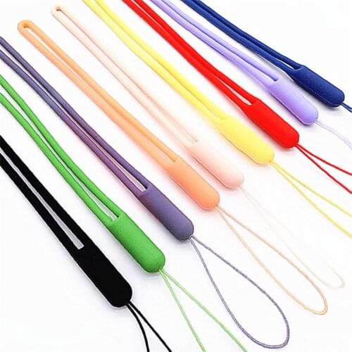 6000pcs Universal Silicone Wrist Lanyard Mobile Phone Chain Straps Keychain Charms ID Card Gym USB Badge Cord Hang Rope Lanyards