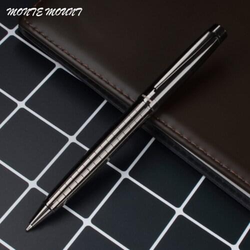High Quality 855 Gray space Cross Line Business office Medium Nib Ballpoint Pen New