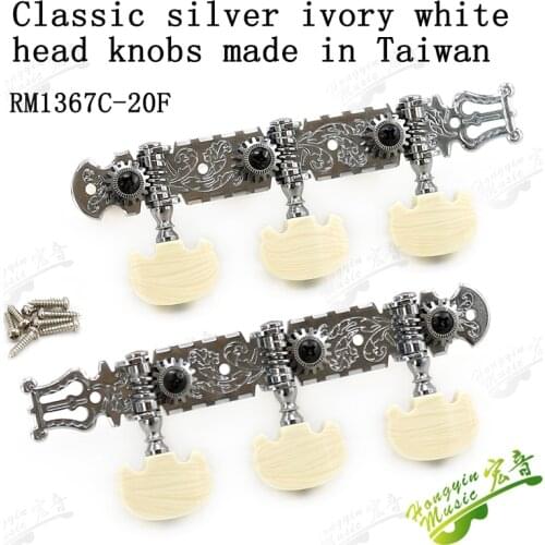 1set silvery Classic Guitar String Tuning Pegs Machine Heads Tuners Keys Parts