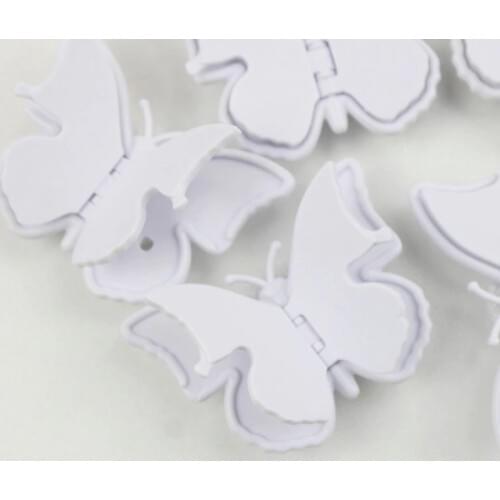 10-100pcs Butterfly Wings mobile phone holder butterfly folding stretch bracket rotating phone finger ring holder with sticker