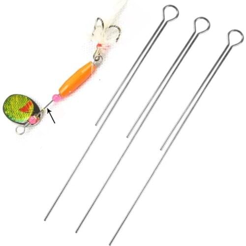 10-50 pcs 65mm-75mm small parts manual composite spindle wire fishing lure baits hook accessories