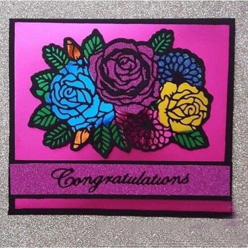 3pcs/set Floral Spray Metal Cutting Dies Stencils For DIY Scrapbooking Album Photo Paper Cards Craft Decoration New Emboss