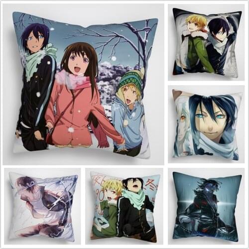 Suef Anime manga Noragami Anime two sided Pillow Cushion Case Cover 16x16inches 40x40cm