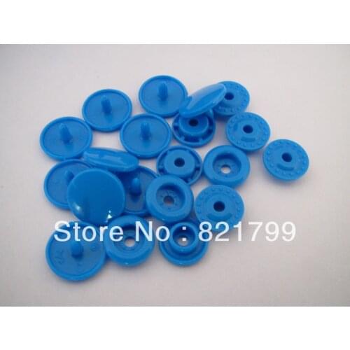 Free shipping 20 sets KAM B8 Bright Blue color snap button for sewing baby color beautity plastic fastener snap button