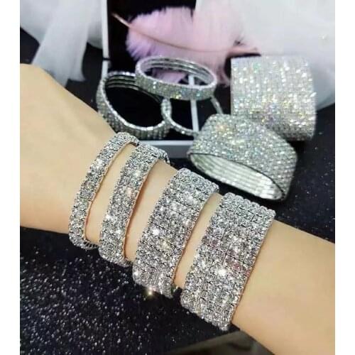 Fashion womens shell hard stone Rhinestone zircon Chain Charm crystal sparkling mens bracelet bracelet gift jewelry