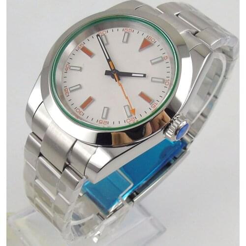 36mm Sterile Dial Sapphire Glass Polished Bezel MIYOTA 8215 Luminous Automatic Movement Mens Watch