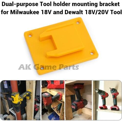 5Packs Battery Holders Mount For DEWALT 18/20V For Milwaukee M18 Lithium Battery Power Tool Bracket