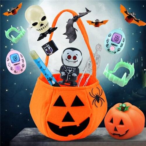 Halloween Toy with Pumpkin Storage Bag Trick Or Treat Decompression Novelty Party Favors