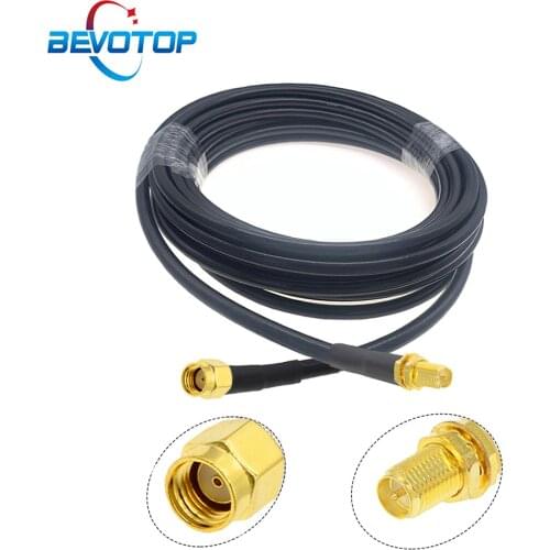 LMR240 Cable RP-SMA Male to RP-SMA Female LMR-240 RF Coaxial Cable 50 ohm 50-4 Cord WiFi Router Antenna Extension Jumper Adapter