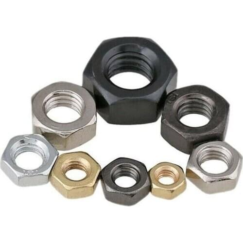 M2M2.5M3M3.5M4-M10 white zinc hex nuts / M2M2.5M3M3.5M4-M24 black zinc hex nuts