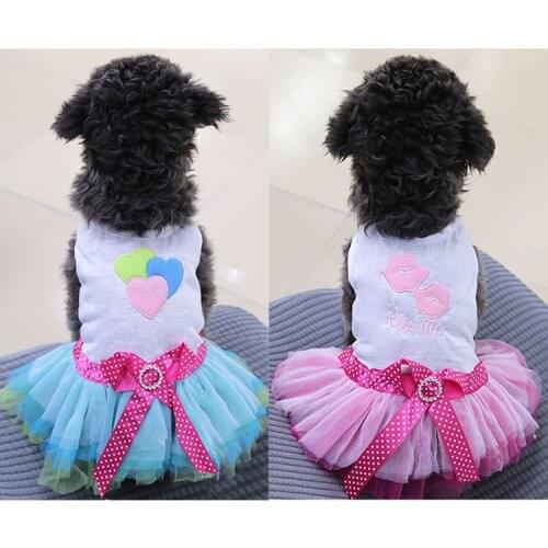 Cute Puppys Cotton Princess Dress besides Multiple Sizes And All Seasons Comfortable For Small Lovely Dog Pets