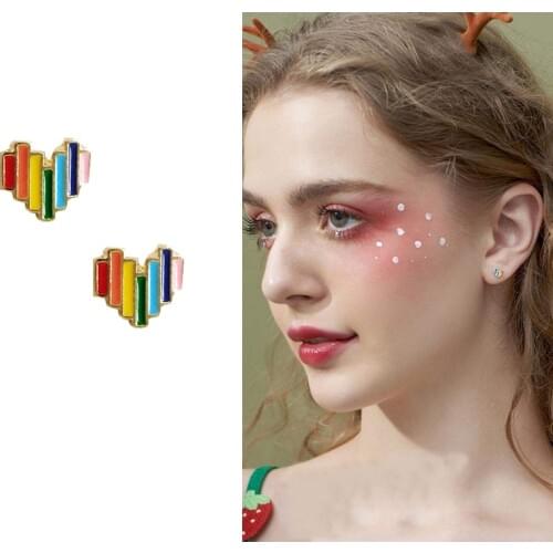 Mini Simple Love Heart Clips on Earring Without Non Piercing Small Heart Shape No Pierced Ears Hole Clip Earrings
