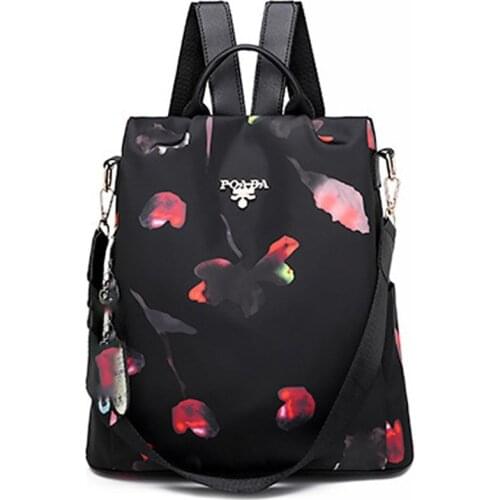 Fashion Backpack Oxford Cloth Waterproof Outdoor Travel Backpack Shoulder Bag Female Anti-theft Bag for Man Women