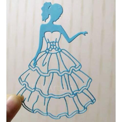 2021 New Girl Metal Cutting Die for Scrapbooking Craft Die Cut Card Making Embossing Stencil Dies