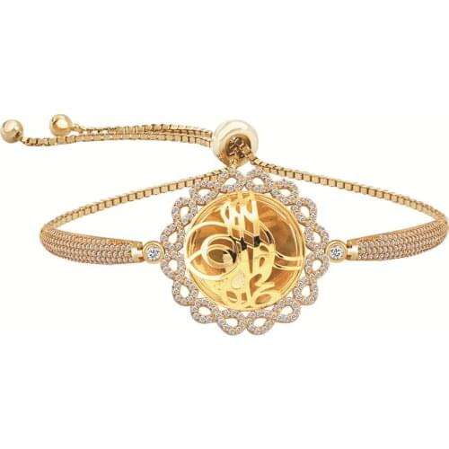 Ottoman Monogram Sterling Silver With Lift Women 'S Bracelet DN315