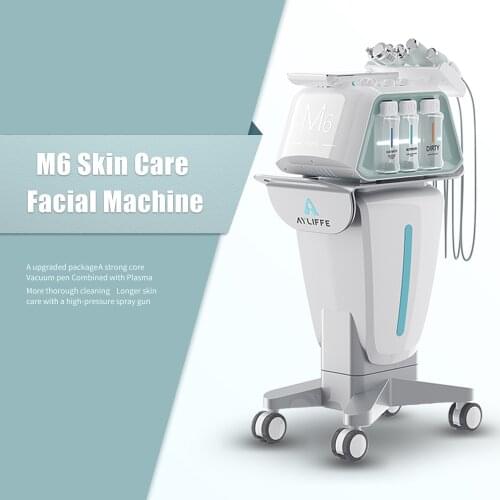 Portable 6 In 1 Multifunctional Facial Hydra Oxygen Deep Cleansing Device Black Head Removal Micodermabrasion Beauty Machine