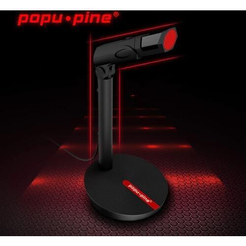 Popupine Wired Condenser Studio Microphone USB 3.5mm Microphone, Flexible Professional Microphone For Computer Laptop Gaming