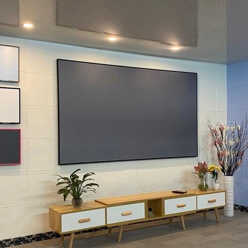 Frame screen 4K 3D tension installation long-distance ambient light suppression fixed aluminum alloy frame projection screen